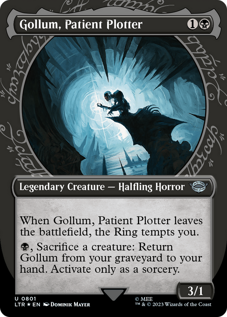 Gollum, Patient Plotter (Showcase) (Surge Foil) [The Lord of the Rings: Tales of Middle-Earth] | Card Merchant Takapuna