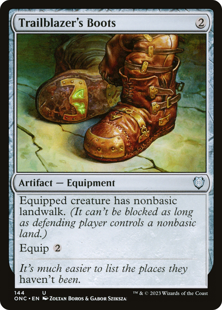 Trailblazer's Boots [Phyrexia: All Will Be One Commander] | Card Merchant Takapuna