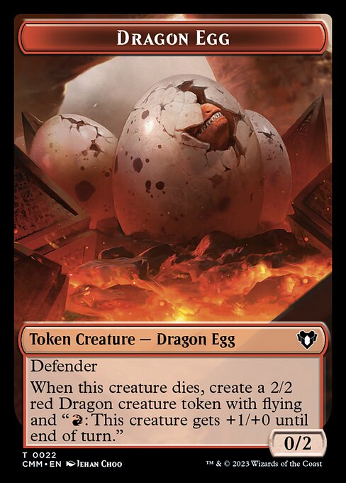 City's Blessing // Dragon Egg Double-Sided Token [Commander Masters Tokens] | Card Merchant Takapuna