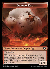 Treasure // Dragon Egg Double-Sided Token [Commander Masters Tokens] | Card Merchant Takapuna