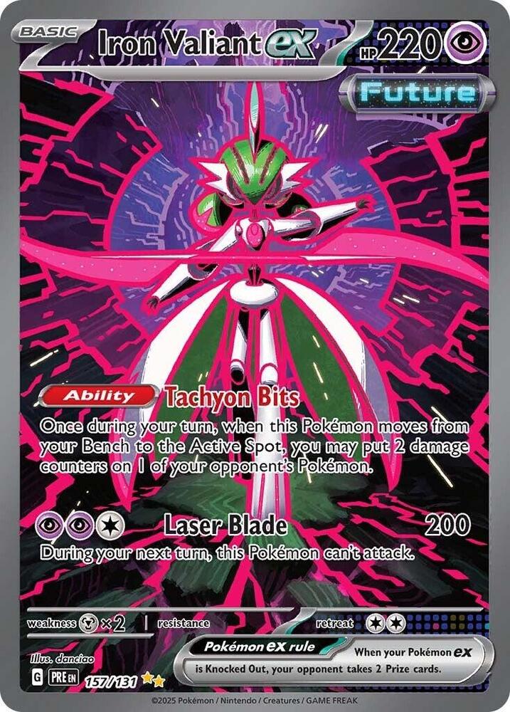 Iron Valiant ex (157/131) [Scarlet & Violet: Prismatic Evolutions] | Card Merchant Takapuna