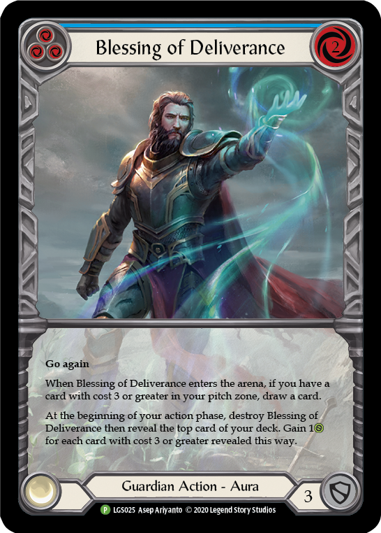 Blessing of Deliverance (Blue) [LGS025] (Promo) | Card Merchant Takapuna