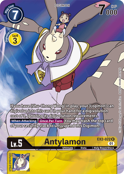 Antylamon [EX2-022] (Alternate Art) [Digital Hazard] | Card Merchant Takapuna