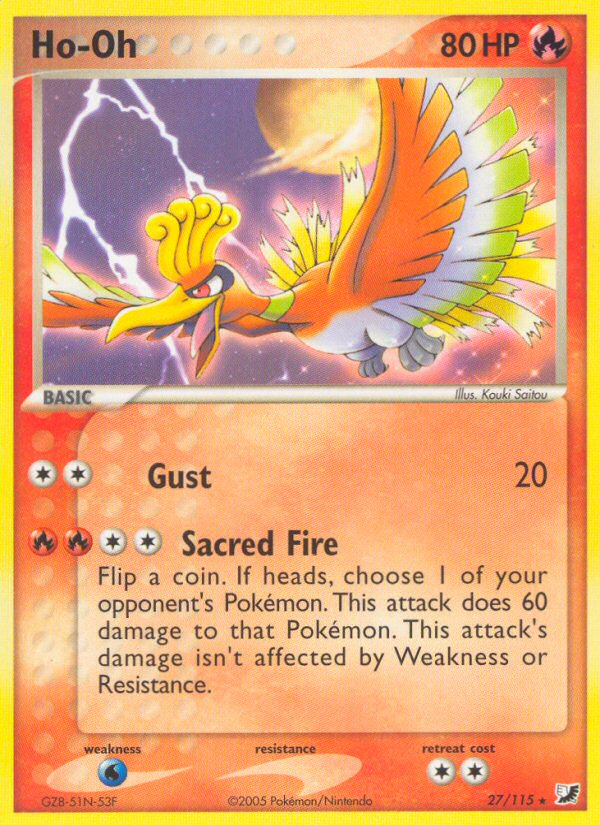 Ho-Oh (27/115) [EX: Unseen Forces] | Card Merchant Takapuna