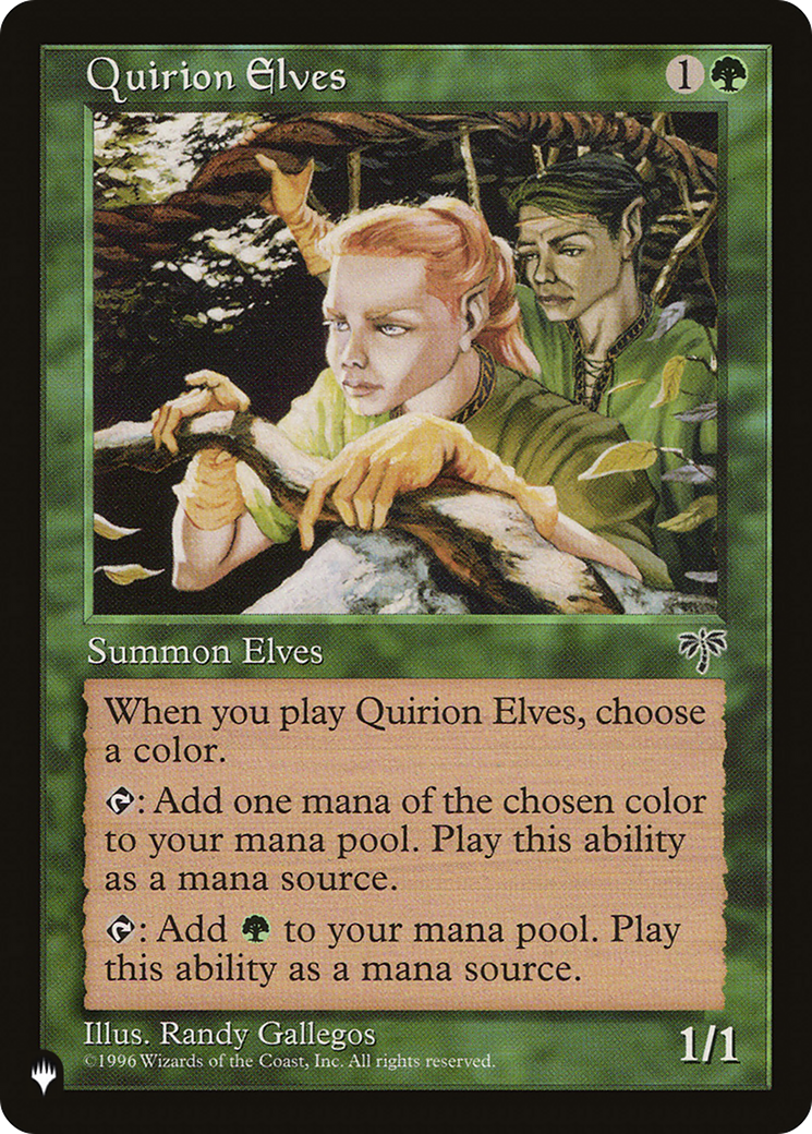 Quirion Elves [The List] | Card Merchant Takapuna