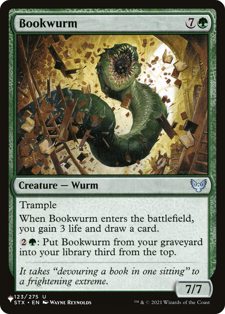 Bookwurm [The List Reprints] | Card Merchant Takapuna