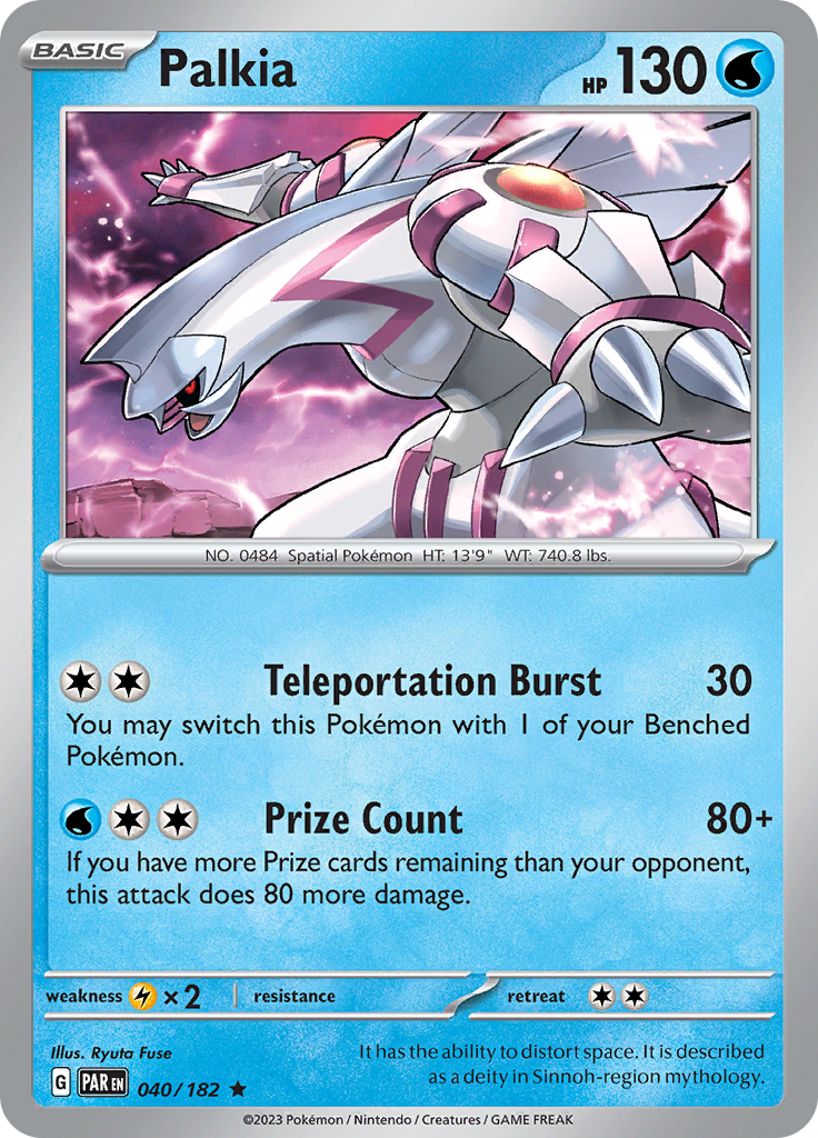 Palkia (040/182) [Scarlet & Violet: Paradox Rift] | Card Merchant Takapuna