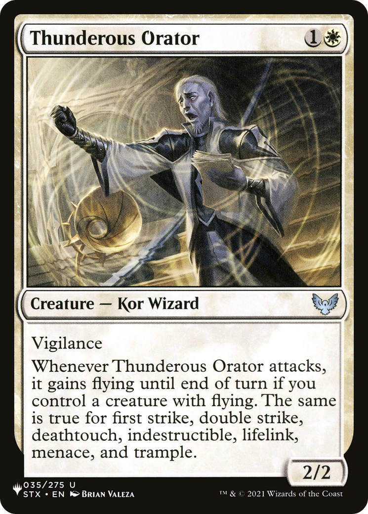 Thunderous Orator [The List] | Card Merchant Takapuna