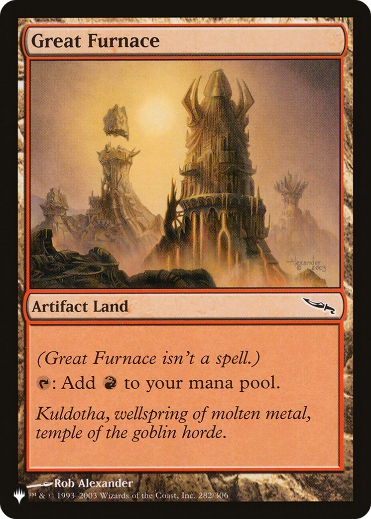 Great Furnace (MRD) [The List] | Card Merchant Takapuna