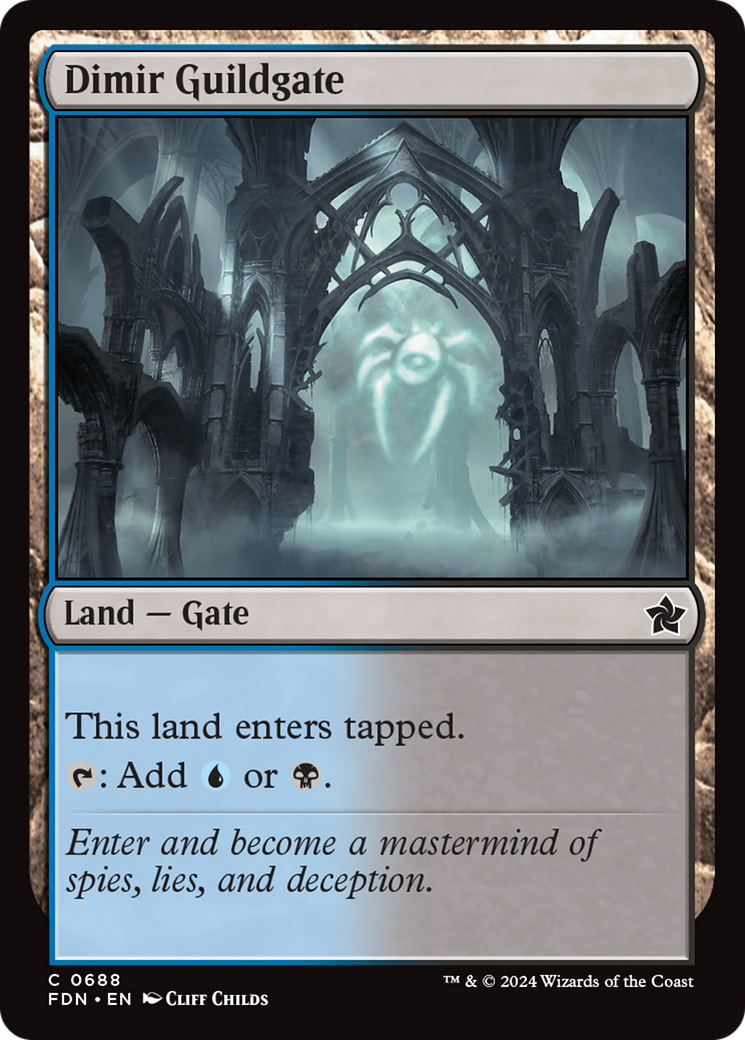 Dimir Guildgate [Foundations] | Card Merchant Takapuna