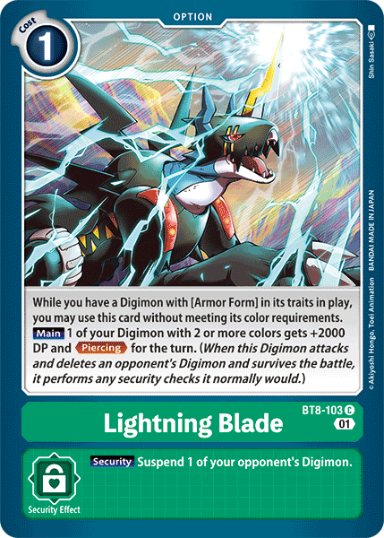 Lightning Blade [BT8-103] [New Awakening] | Card Merchant Takapuna