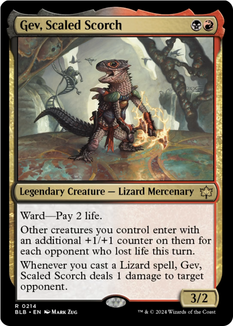 Gev, Scaled Scorch [Bloomburrow] | Card Merchant Takapuna