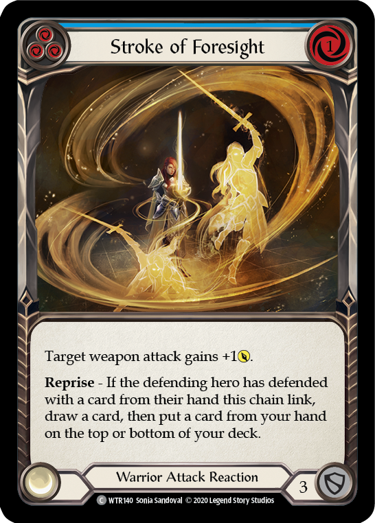 Stroke of Foresight (Blue) [U-WTR140] (Welcome to Rathe Unlimited)  Unlimited Normal | Card Merchant Takapuna