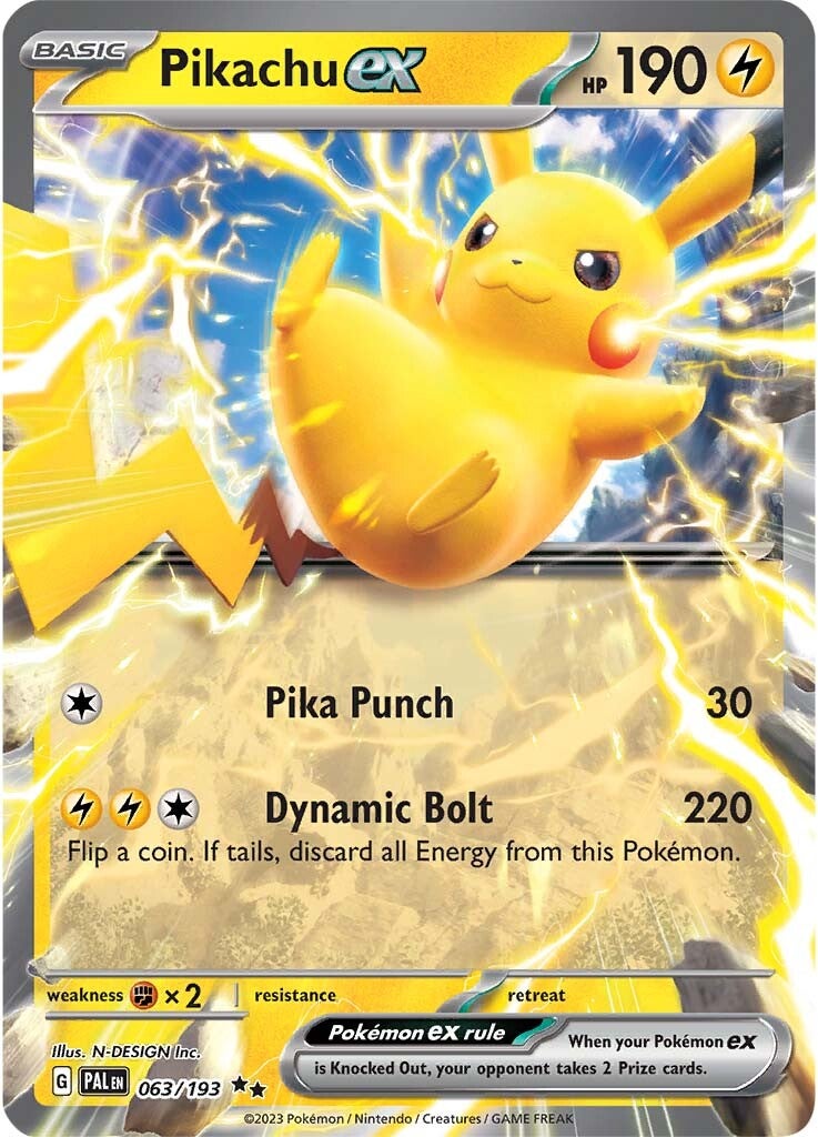 Pikachu ex (063/193) [Scarlet & Violet: Paldea Evolved] | Card Merchant Takapuna