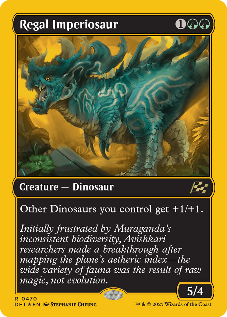 Regal Imperiosaur (First-Place Foil) [Aetherdrift] | Card Merchant Takapuna