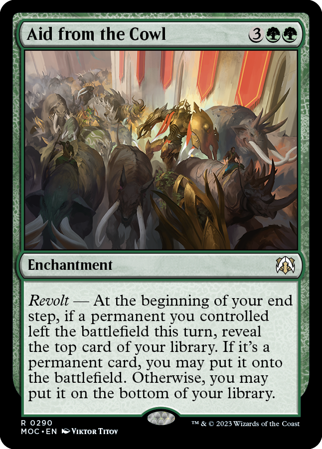 Aid from the Cowl [March of the Machine Commander] | Card Merchant Takapuna