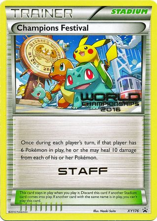 Champions Festival 2016 Staff (XY176) [XY: Black Star Promos] | Card Merchant Takapuna