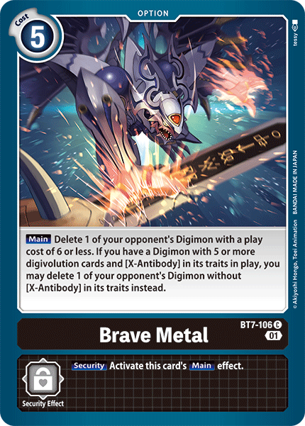 Brave Metal [BT7-106] [Next Adventure] | Card Merchant Takapuna