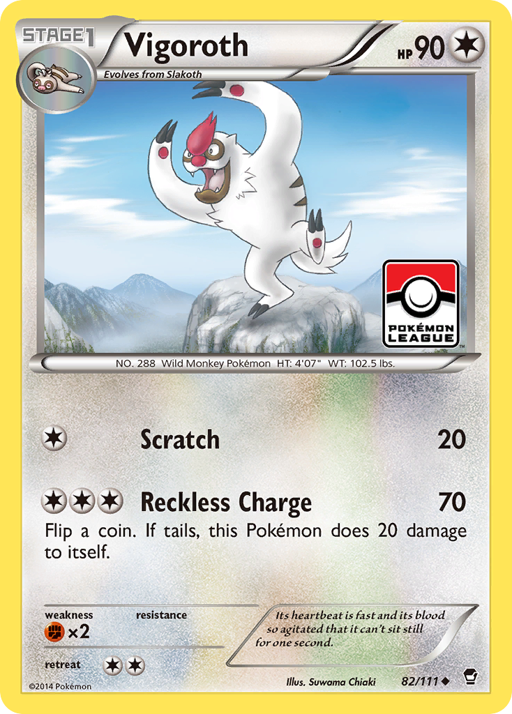 Vigoroth (82/111) [XY: Furious Fists] | Card Merchant Takapuna