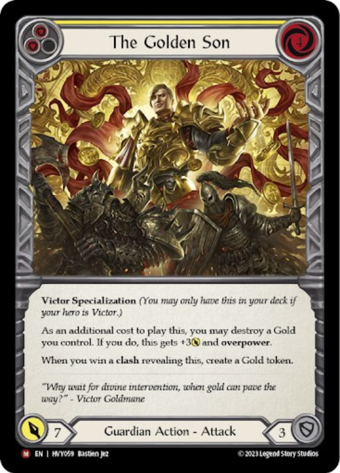 The Golden Son (Yellow) [HVY059] (Heavy Hitters) | Card Merchant Takapuna