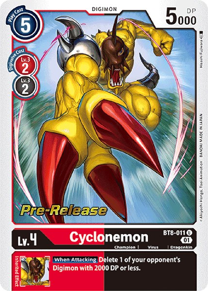 Cyclonemon [BT8-011] [New Awakening Pre-Release Cards] | Card Merchant Takapuna