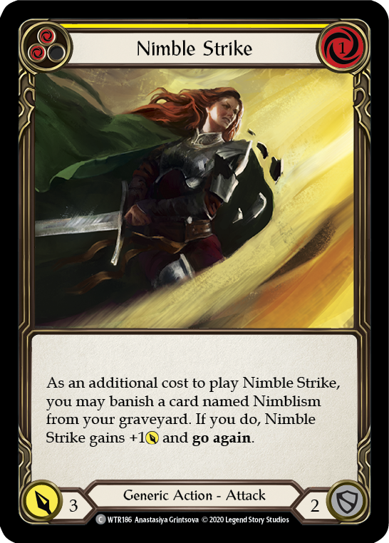 Nimble Strike (Yellow) [U-WTR186] (Welcome to Rathe Unlimited)  Unlimited Normal | Card Merchant Takapuna