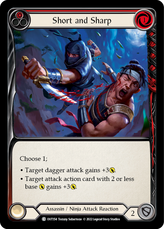 Short and Sharp (Red) [OUT154] (Outsiders) | Card Merchant Takapuna