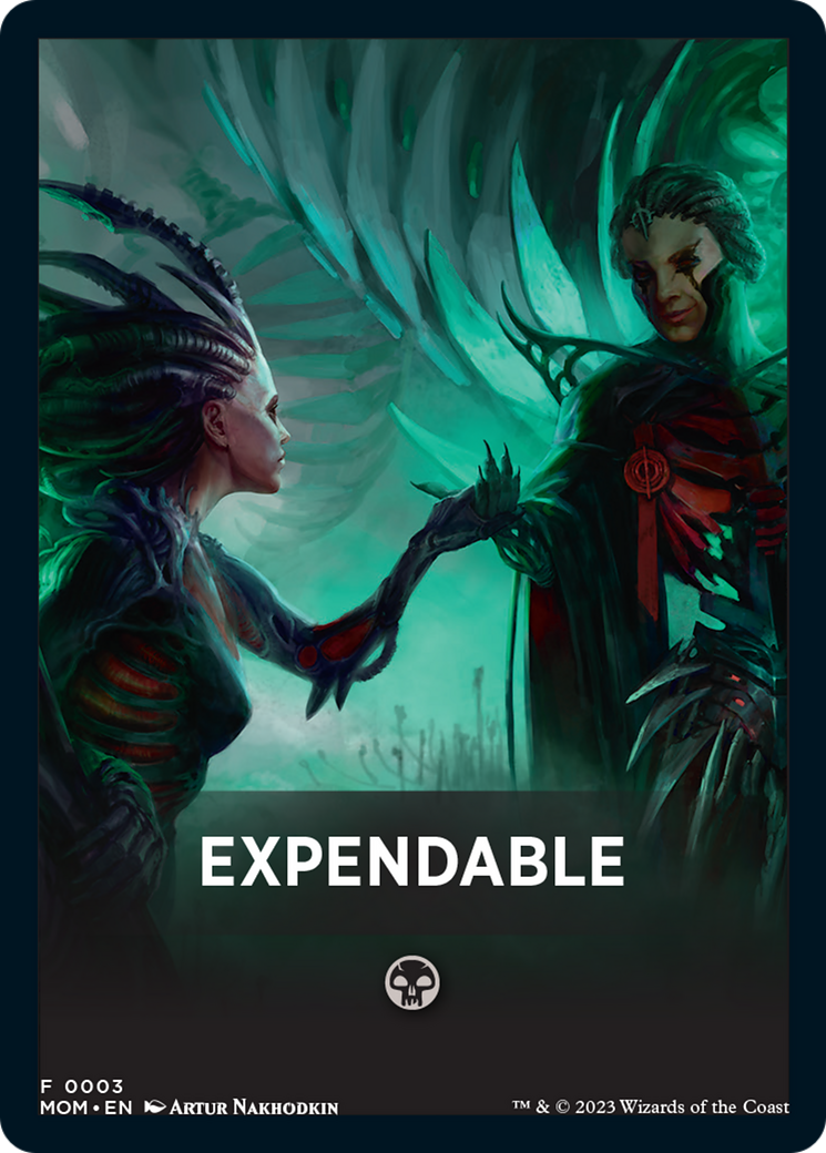 Expendable Theme Card [March of the Machine Tokens] | Card Merchant Takapuna