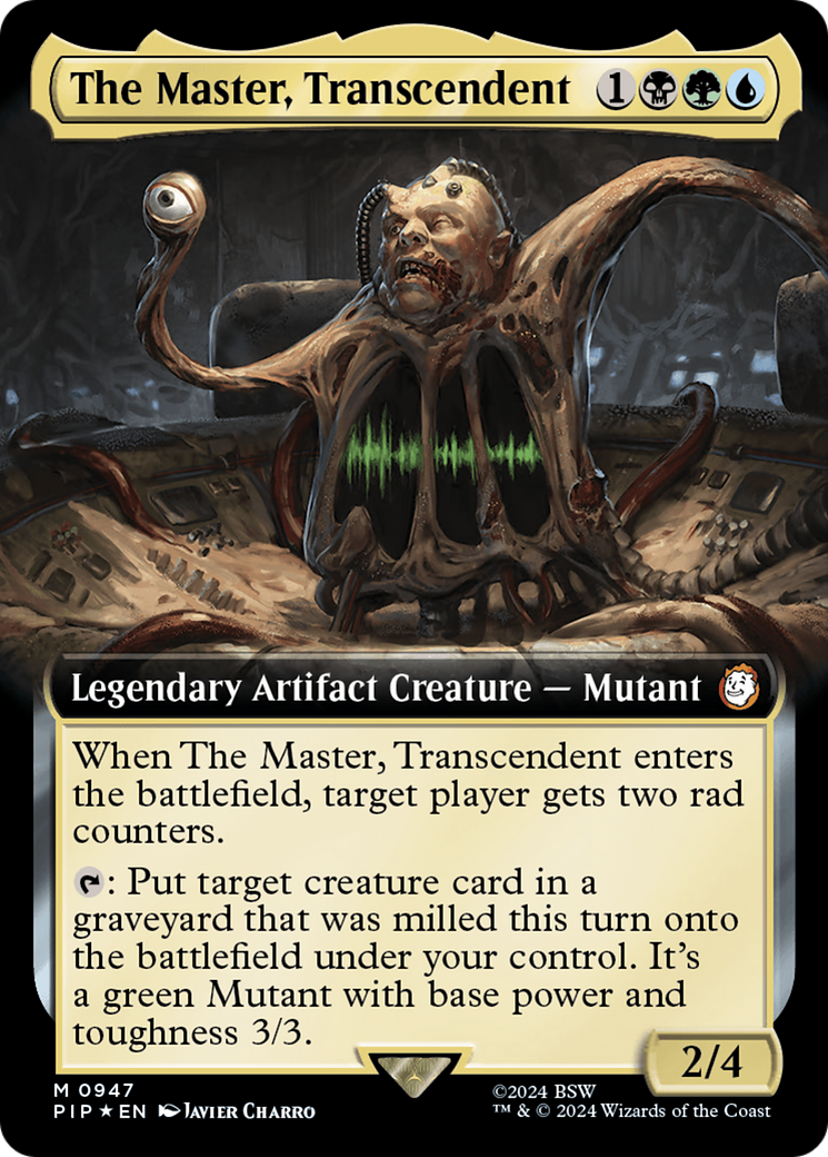 The Master, Transcendent (Extended Art) (Surge Foil) [Fallout] | Card Merchant Takapuna