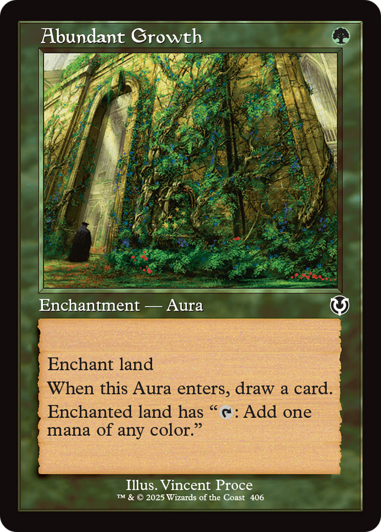 Abundant Growth (Retro Frame) [Innistrad Remastered] | Card Merchant Takapuna