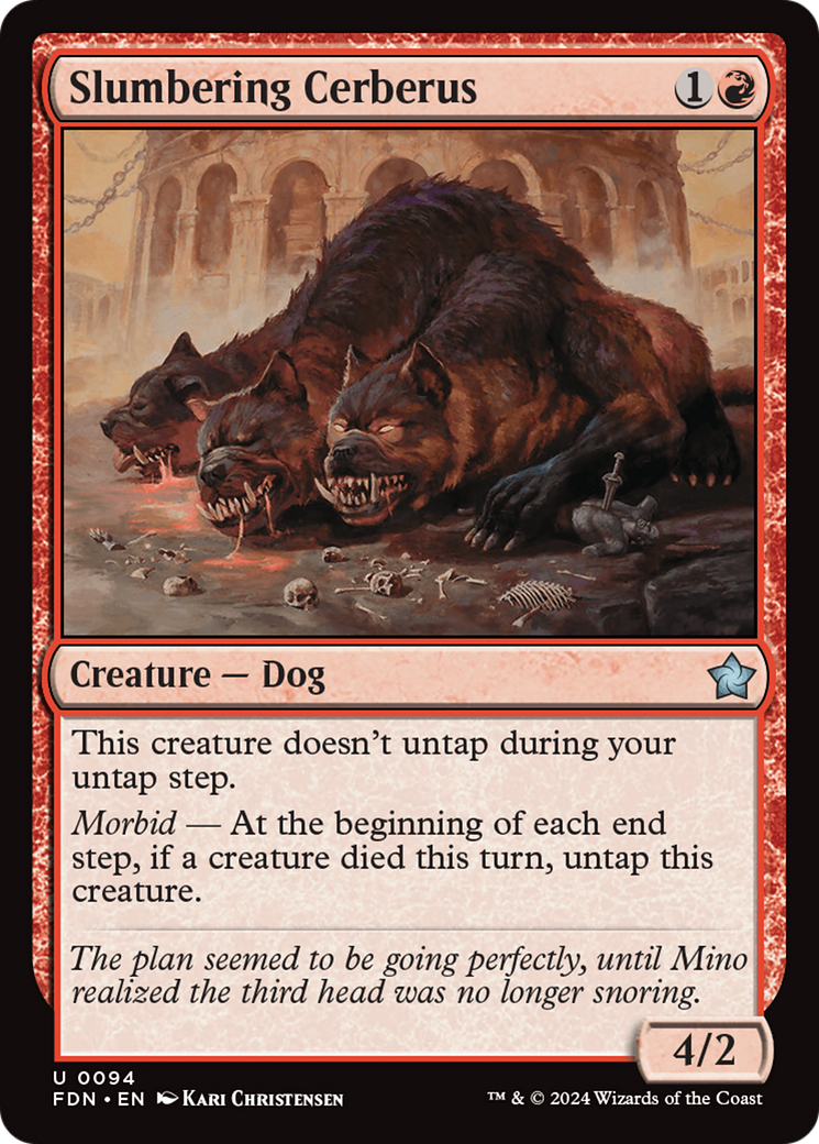 Slumbering Cerberus [Foundations] | Card Merchant Takapuna