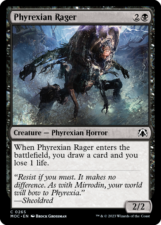 Phyrexian Rager [March of the Machine Commander] | Card Merchant Takapuna