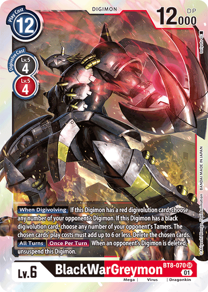 BlackWarGreymon [BT8-070] [New Awakening] | Card Merchant Takapuna