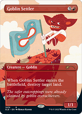 Goblin Settler (Borderless) [Secret Lair Drop Series] | Card Merchant Takapuna