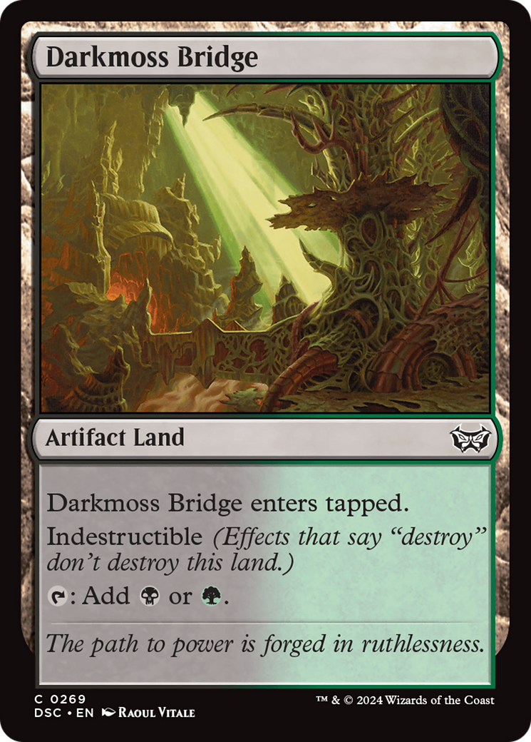 Darkmoss Bridge [Duskmourn: House of Horror Commander] | Card Merchant Takapuna