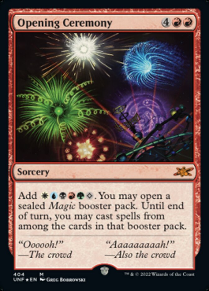 Opening Ceremony (Galaxy Foil) [Unfinity] | Card Merchant Takapuna