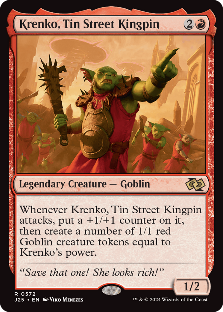 Krenko, Tin Street Kingpin [Foundations Jumpstart] | Card Merchant Takapuna