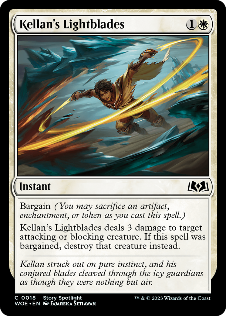 Kellan's Lightblades [Wilds of Eldraine] | Card Merchant Takapuna