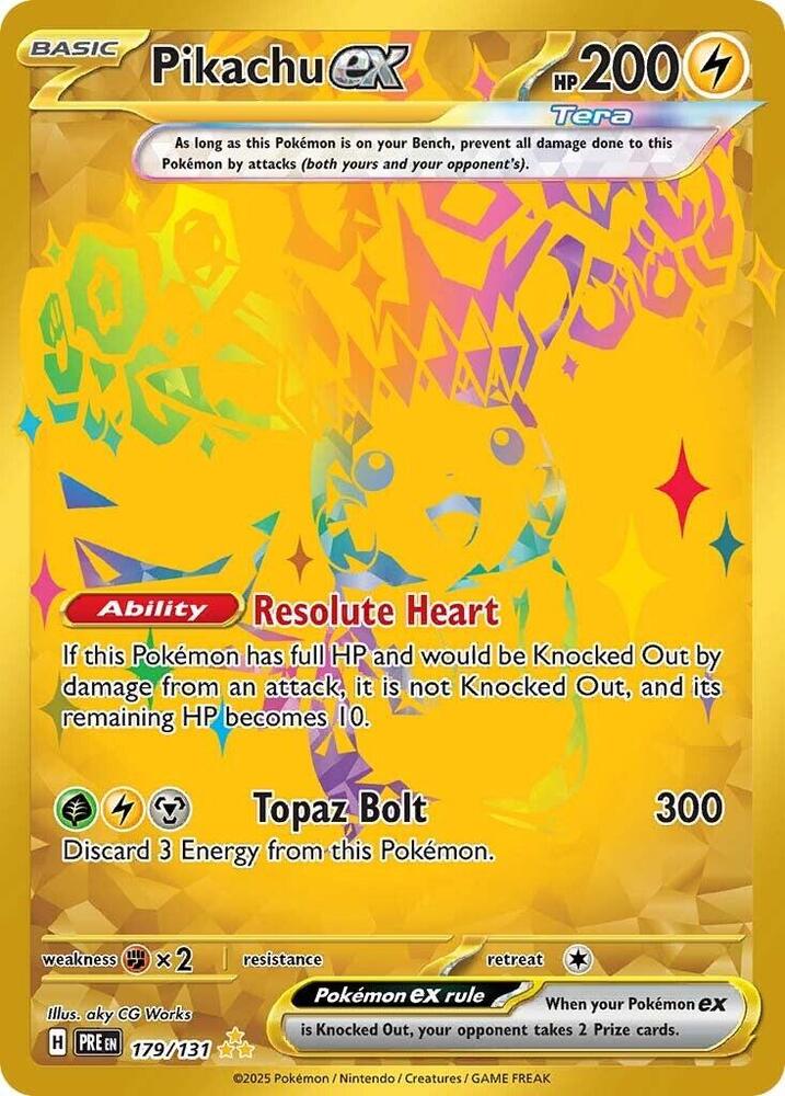 Pikachu ex (179/131) [Scarlet & Violet: Prismatic Evolutions] | Card Merchant Takapuna