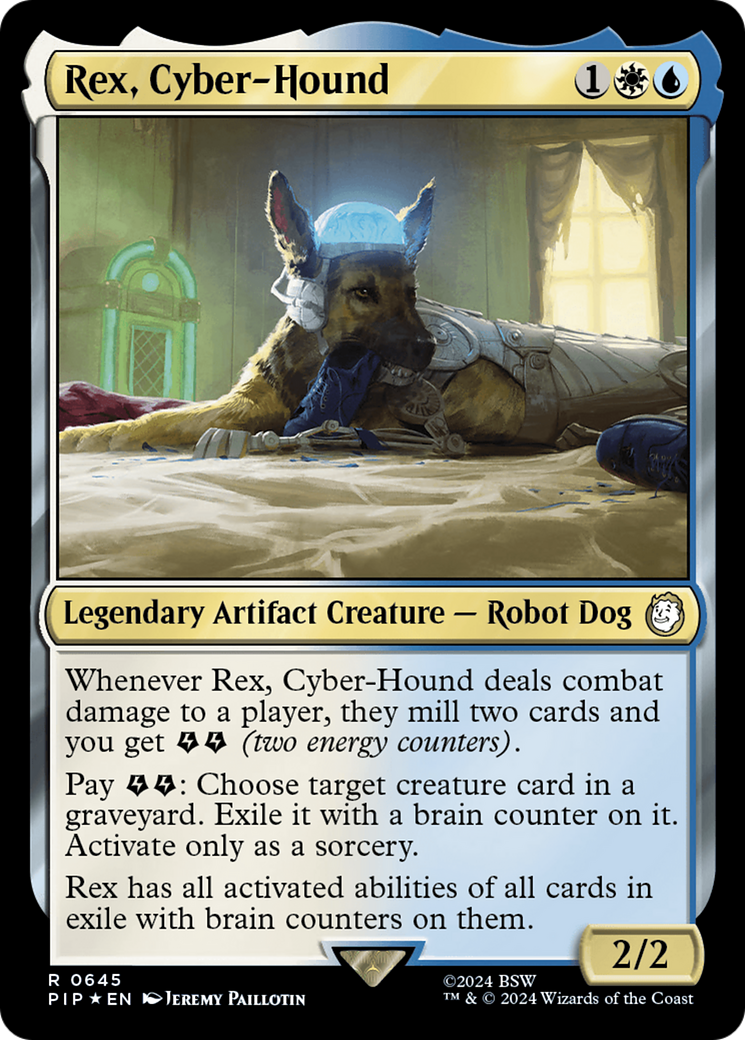 Rex, Cyber-Hound (Surge Foil) [Fallout] | Card Merchant Takapuna