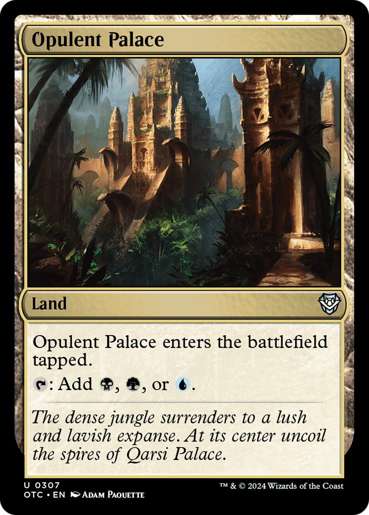 Opulent Palace [Outlaws of Thunder Junction Commander] | Card Merchant Takapuna