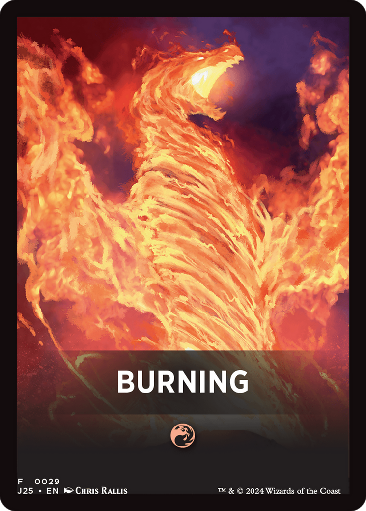 Burning Theme Card [Foundations Jumpstart Front Cards] | Card Merchant Takapuna