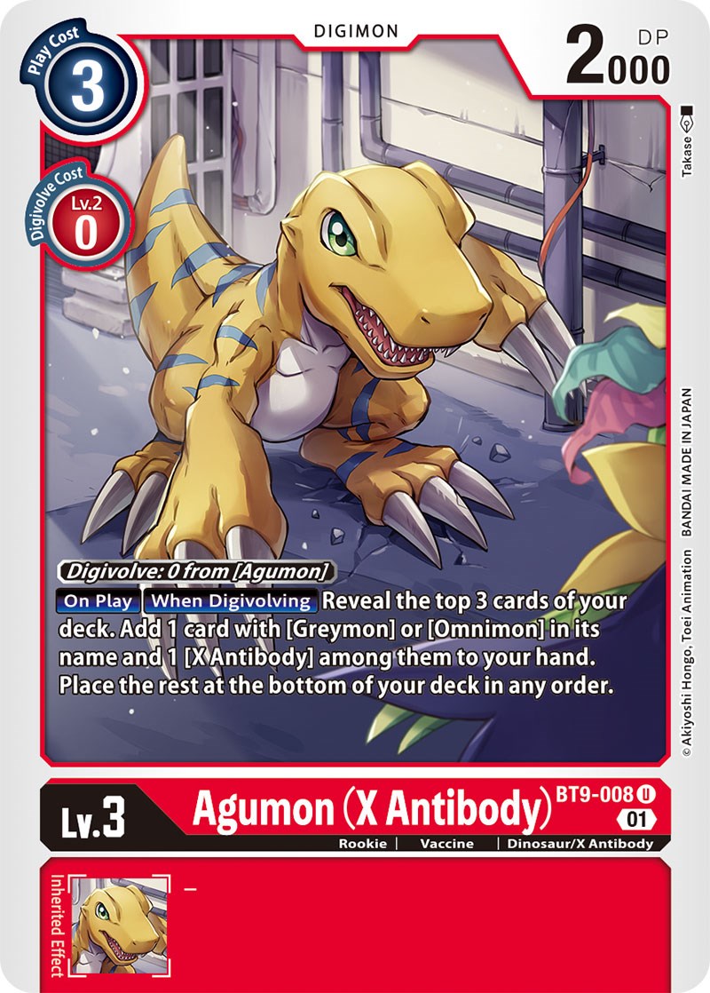 Agumon (X Antibody) [BT9-008] [X Record] | Card Merchant Takapuna