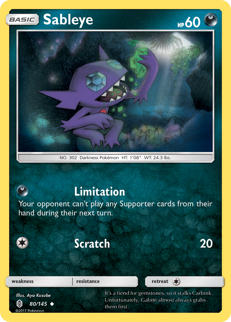 Sableye (80/145) [Sun & Moon: Guardians Rising] | Card Merchant Takapuna