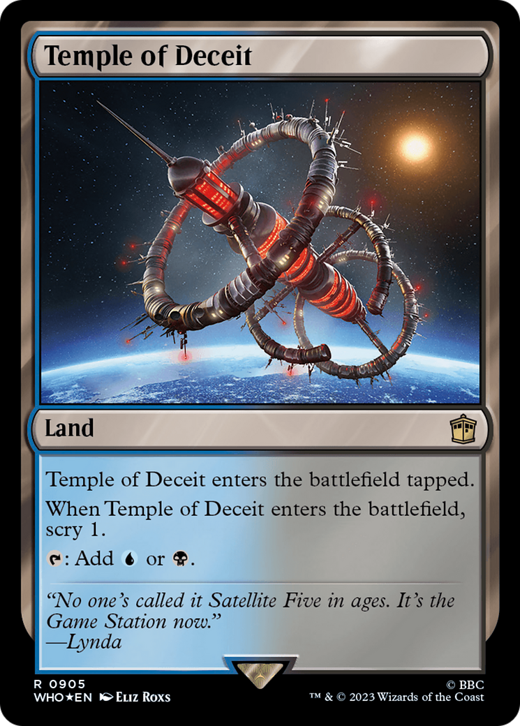 Temple of Deceit (Surge Foil) [Doctor Who] | Card Merchant Takapuna