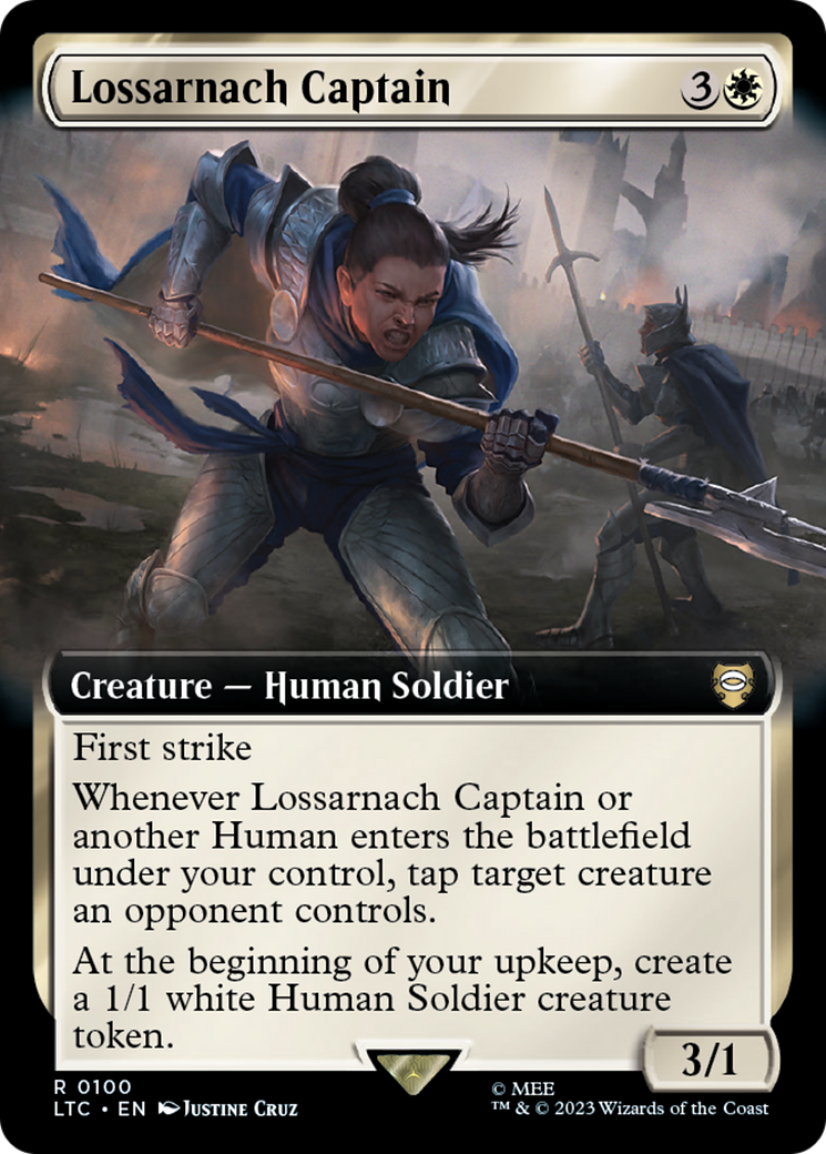 Lossarnach Captain (Extended Art) [The Lord of the Rings: Tales of Middle-Earth Commander] | Card Merchant Takapuna