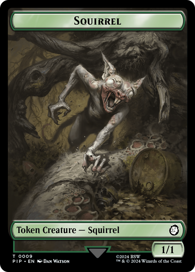 Junk // Squirrel Double-Sided Token [Fallout Tokens] | Card Merchant Takapuna