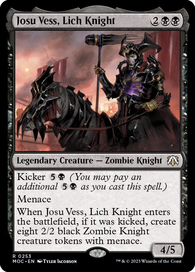 Josu Vess, Lich Knight [March of the Machine Commander] | Card Merchant Takapuna