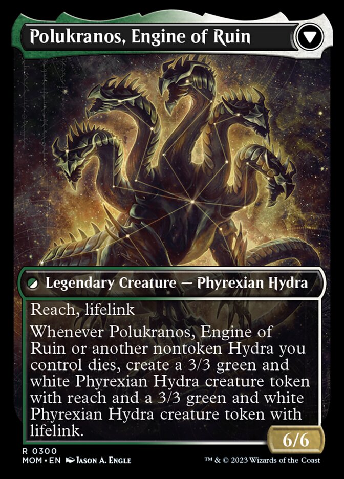 Polukranos Reborn // Polukranos, Engine of Ruin (Showcase Planar Booster Fun) [March of the Machine] | Card Merchant Takapuna