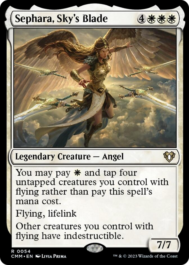 Sephara, Sky's Blade [Commander Masters] | Card Merchant Takapuna